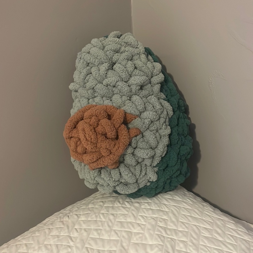large avocado pillow